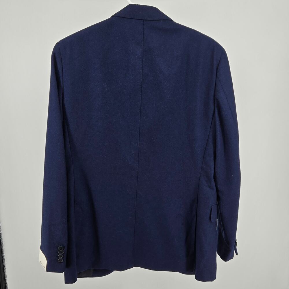 Caruso Mens Sport Coat Blazer Suit Jacket Blue Wool Size 48 7R - Picture 5 of 9